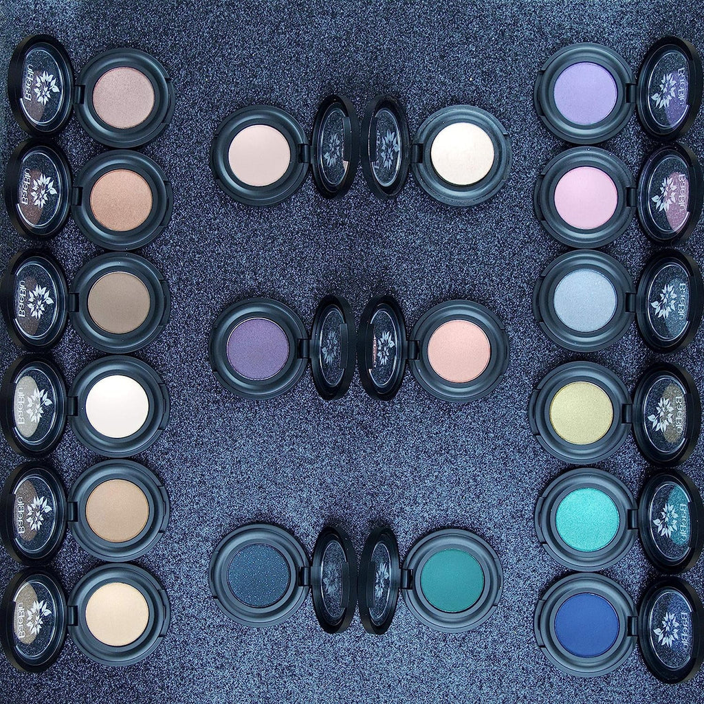 BaeBlu Hypoallergenic Eyeshadow Organic 100% Natural Finely Pressed Velvety Sizemooth Powder, Made in USizeA, Sizeterling