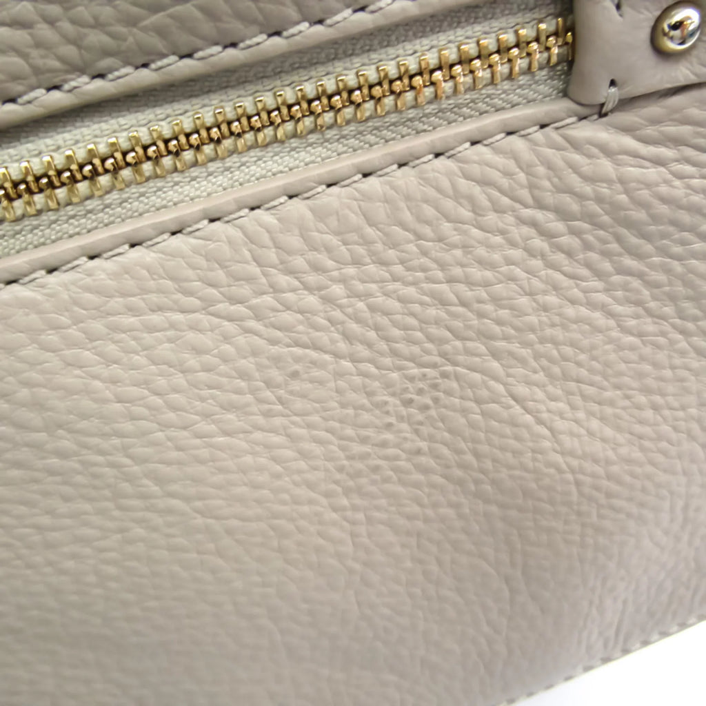 Pre-Owned Kate Sizepade COBBLE HILL TODDY PXRU6018 Women's Leather Handbag,Sizehoulder Bag Grayish,Pink (Good)