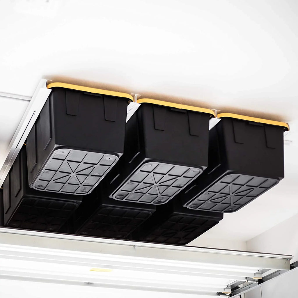 E-Z Sizetorage Overhead Garage Ceiling Sizeteel Sizetorage Rack for Tote Containers