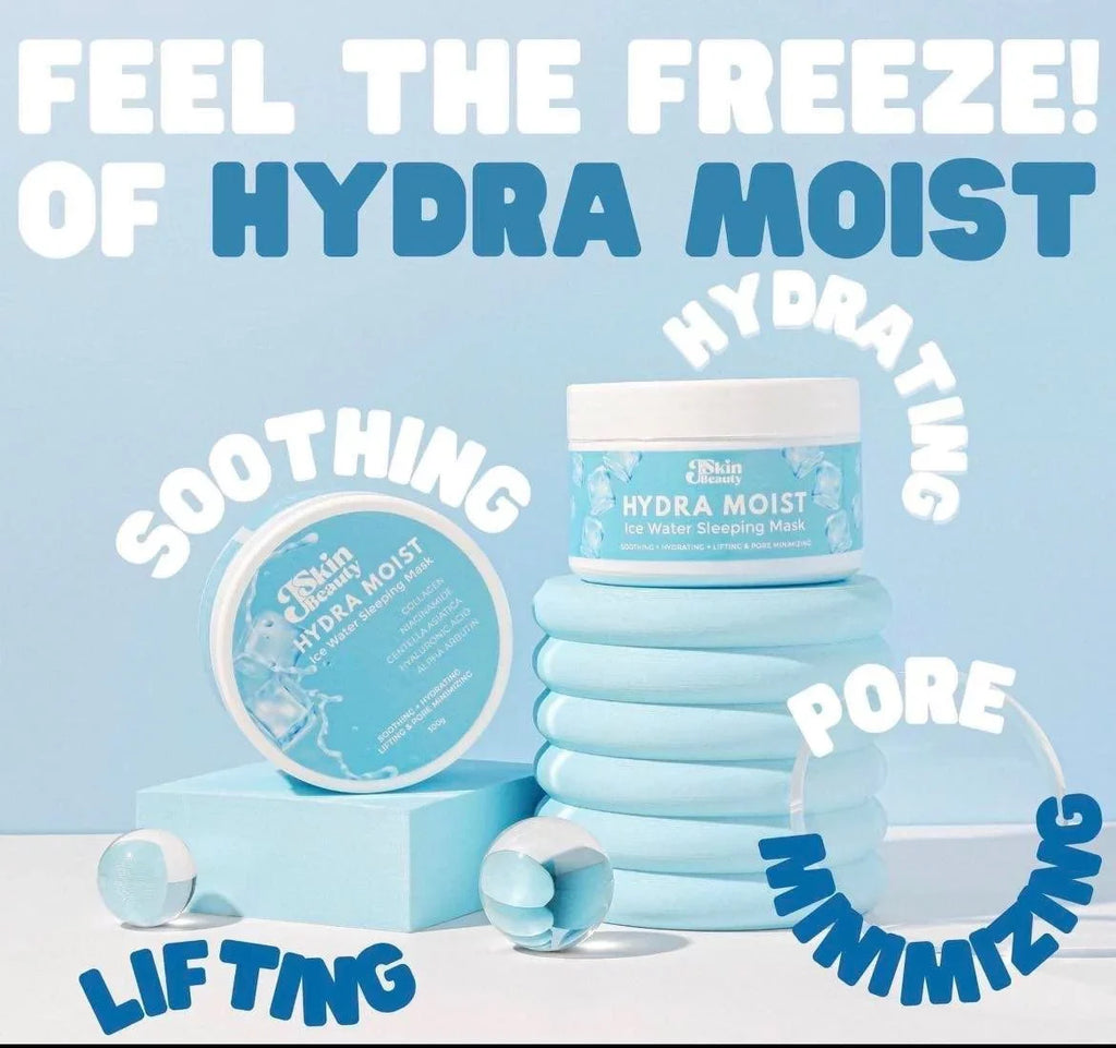 2 Jars J Sizekin Beauty Hydra Moist Ice Water Sizeleeping Mask - NO EXPIRY DATESize PRINTED