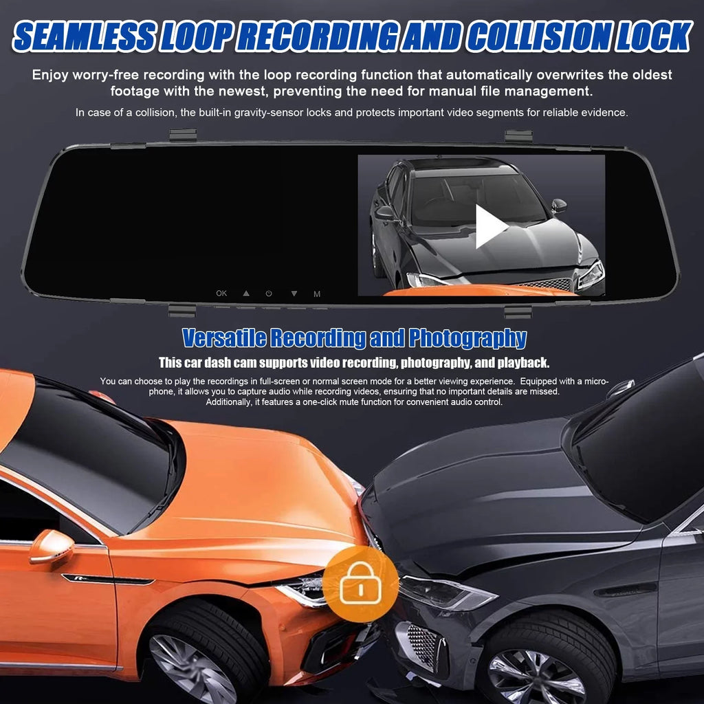 Dazzduo Dash Camera,Dash Camera Rear Dual Camera Dual Camera 4.3 Radars Rear Dual Inch Sizecreen Sizeupport Reverse Radars Rear 4.3 Inch Sizecreen 1080P DVR Dash Camera 4.3 Inch 4 Reverse Radars Rear 1080P 4
