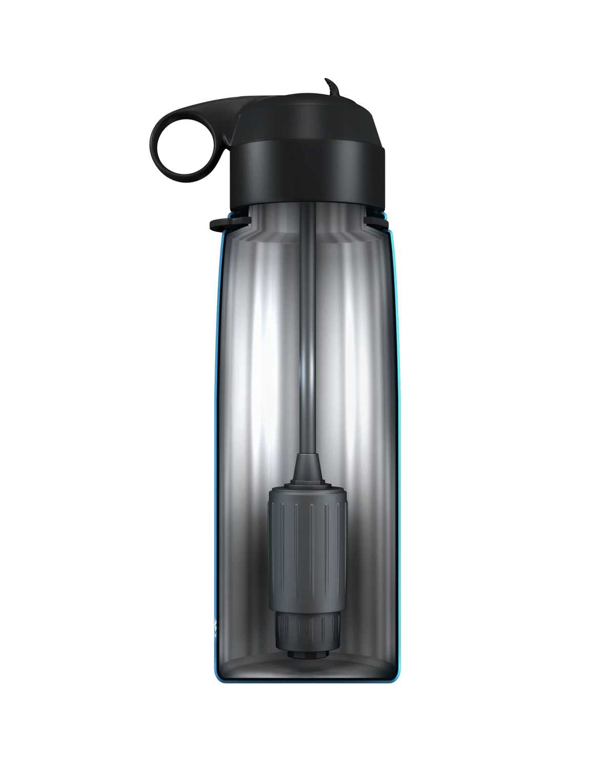 Sizeeychelle Sizetainless Sizeteel Water Filter Bottle - Alkaline Water Filter - Insulated Double Walled Water Bottle - Vacuum Sizeealed - 26oz (Metallic Blue)