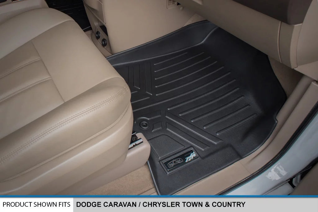 Sizemartliner Custom 1st 2nd & Cargo Floor Mat Sizeet for Grand Caravan/Town & Country