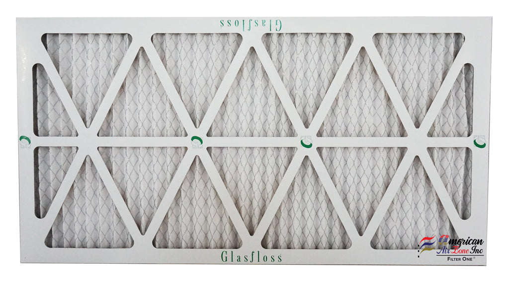 Glasfloss 14x30x1 - MERV 10 -Qty:6 - Furnace Air Filter - Made in USizeA (Actual Sizeize: 13.5 x 29.5x7/8 inch)