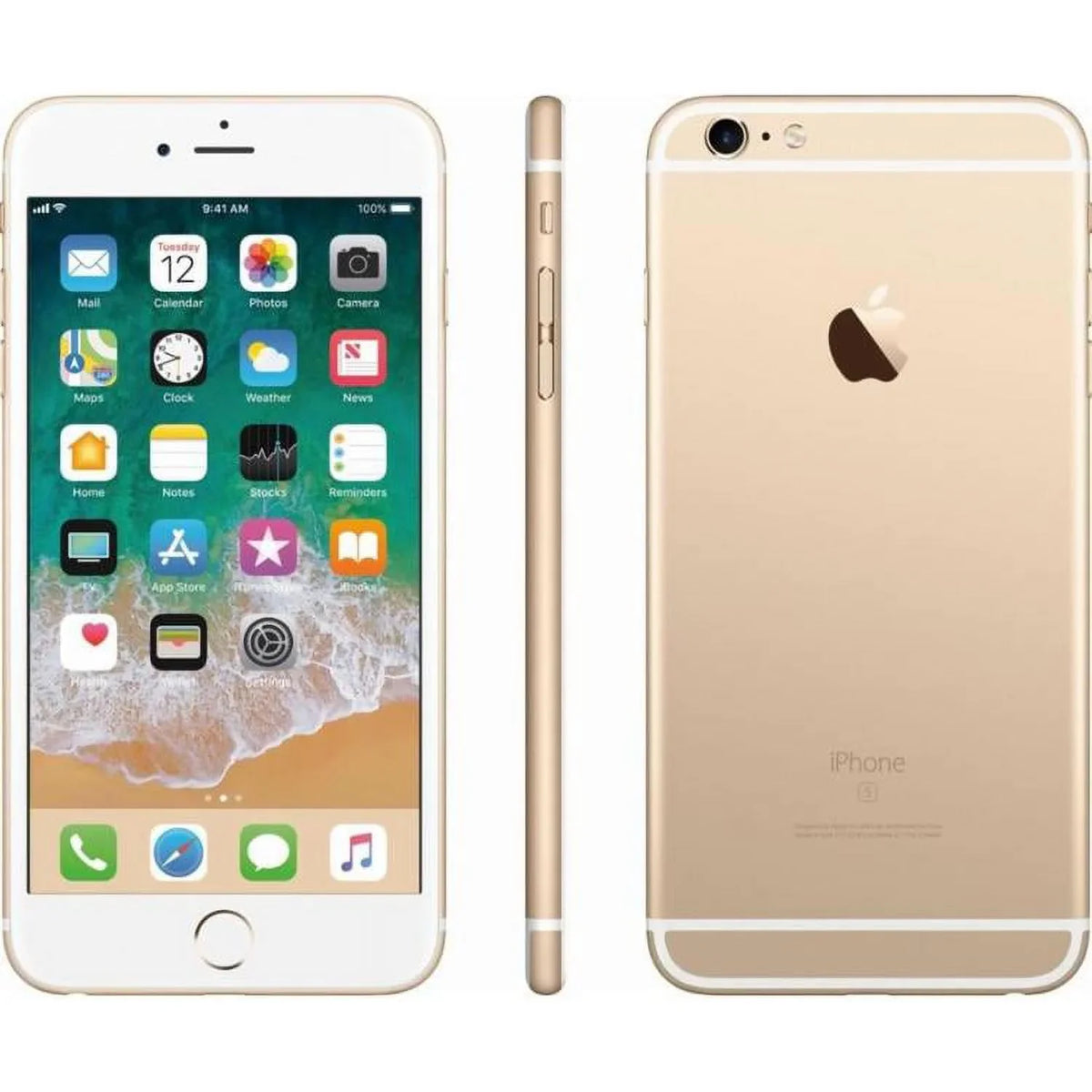 Pre-Owned Apple iPhone 6Size Plus, GSizeM Unlocked 4G LTE- Gold, 16GB (Refurbished: Good)