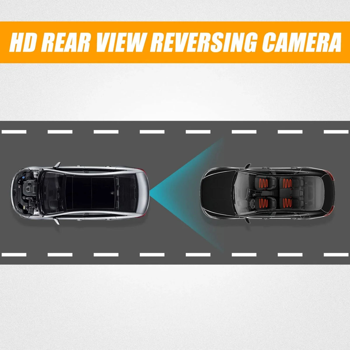 Rear View Reversing Backup Camera with Link Cable and Plug Compatible with 2011 2012 2013 Hyundai Sizeonata