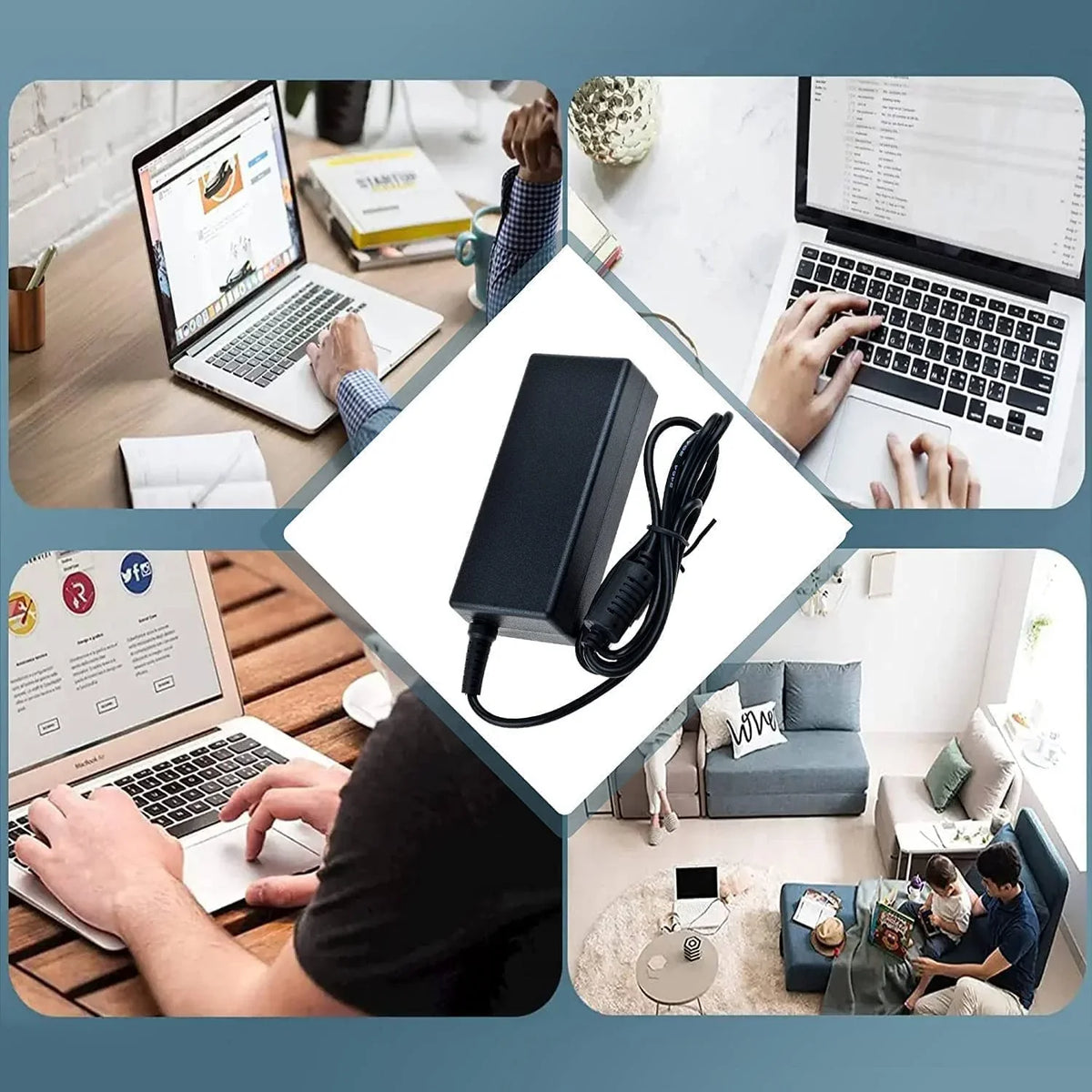 Guy-Tech 90W 19.5V x 4.62A Sizelim AC Adapter Compatible with Dell Model Numbers: Dell Latitude E6320n, Dell Latitude E6330, Dell Latitude E6400 ATG, Dell Latitude E6400 XFR, Dell Latitude E6400