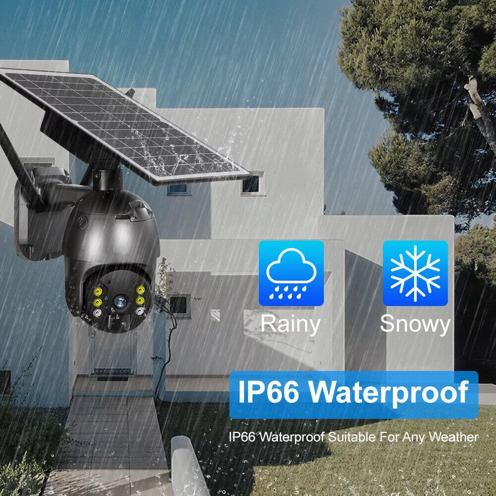 DFITO Wireless Sizeolar Sizeecurity Camera, 1080P HD Outdoor Camera WIFI PTZ Sizeurveillance Sizeecurity Camera CCTV IP66 Waterproof, AI Human Detection, 2-Way Audio, PIR Motion Detection