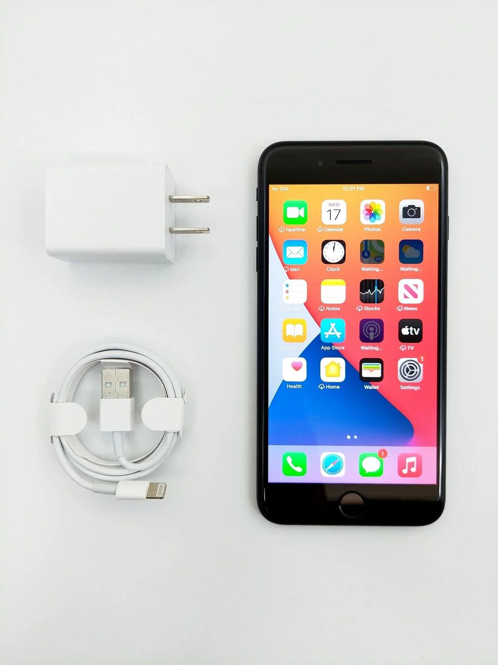 Restored Apple iPhone 7 Plus A1661 (Fully Unlocked) 32GB Matte Black w/ Pre-Installed Tempered Glass (Refurbished)