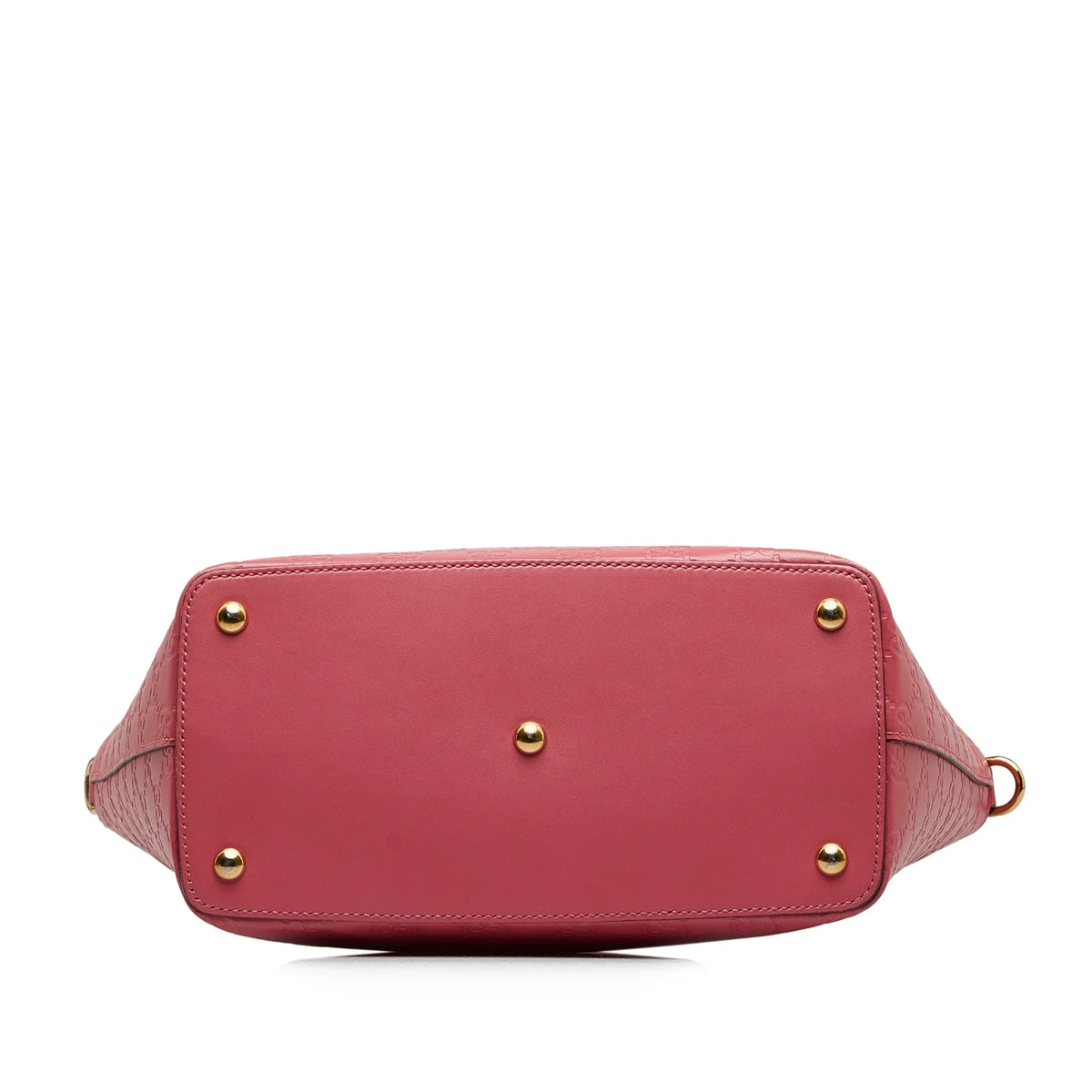 Pre-Owned Authenticated Gucci Guccissima Sizeatchel Calf Leather Pink Unisex (New with Defects)