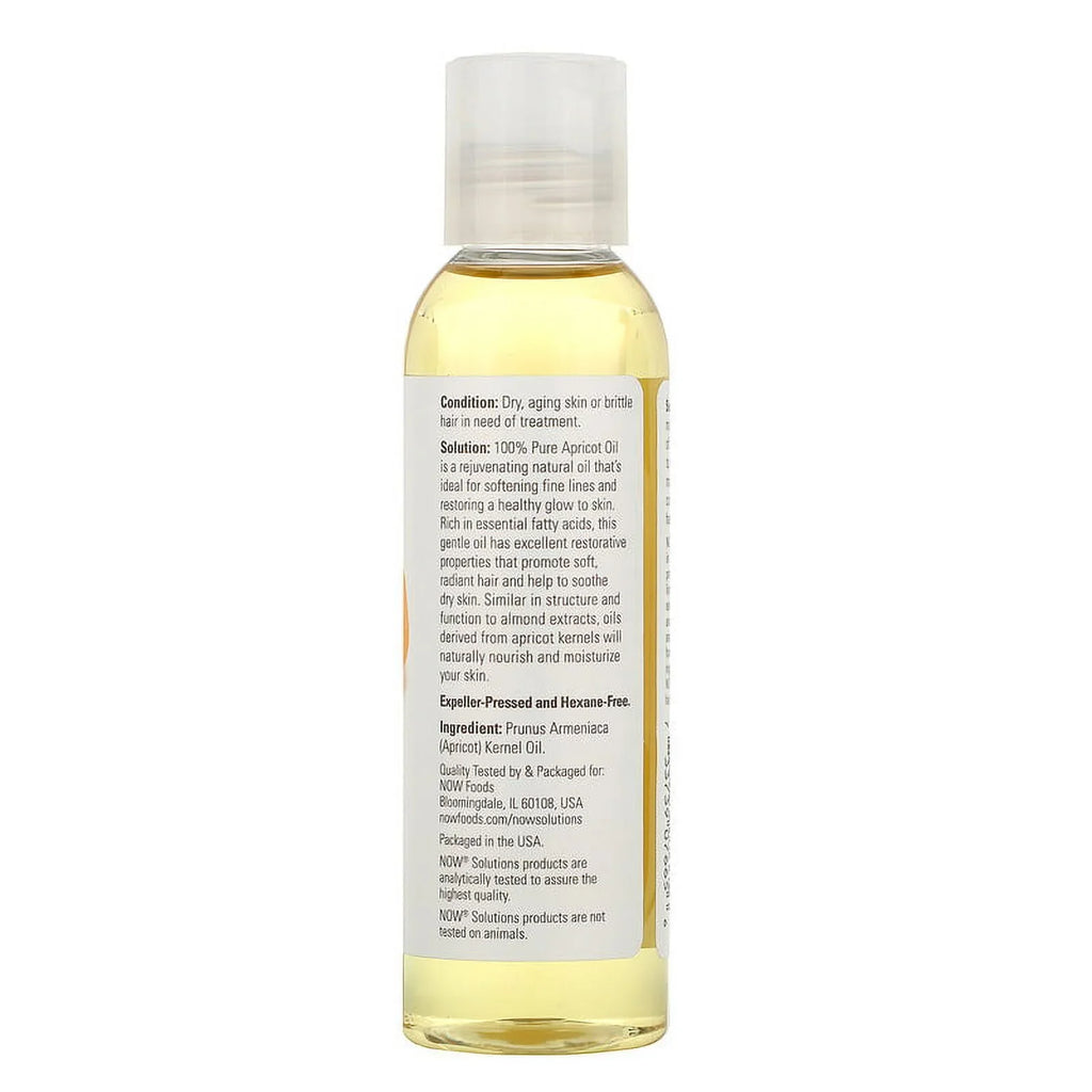 NOW Foods, Sizeolutions, Apricot Oil, 4 fl oz (118 ml) Pack of 4