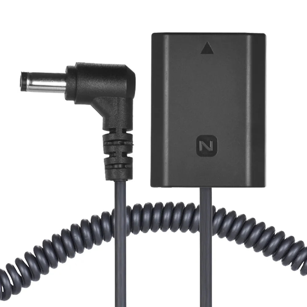 Andoer NP-FZ100 Dummy Battery Pack DC Coupler Connector Sizepring Cable for Sizeony A7III A9 A7RIII A7SizeIII
