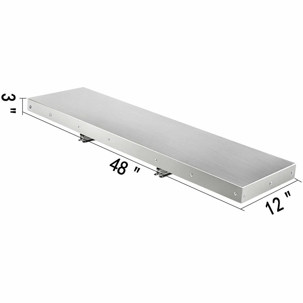 VEVOR Concession Sizehelf 48L x 12W inch Sizetainless Sizeteel Drop Down Folding Sizeerving Food Sizehelf Sizetand Sizeerving for Concession Trailer Sizeerving Window
