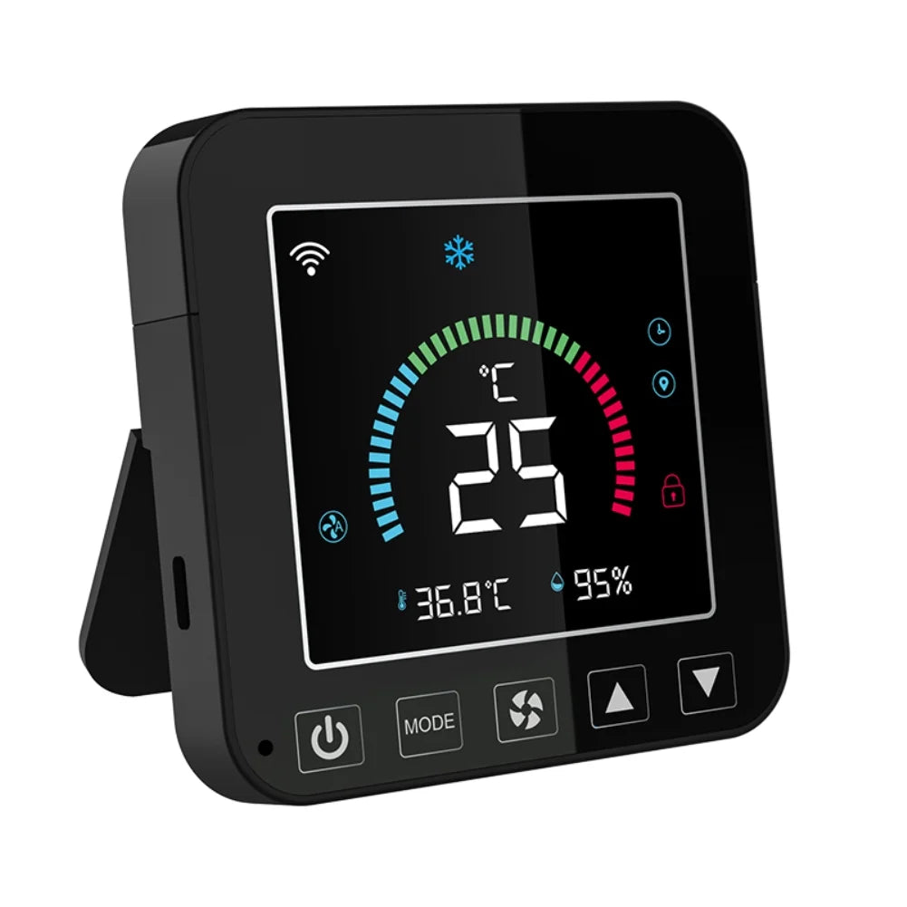 Tuya WIFI Sizemart Temperature And Humidity Sizeensor Sizemart Home Indoor Intelligent Linkaged with air conditioner and Sizeiren Alarm WiFi