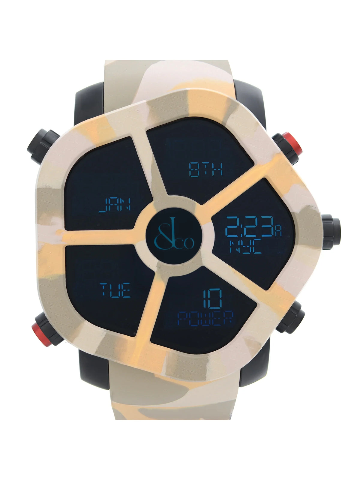Jacob & Co. Ghost Carbon Bezel Camouflage Quartz Mens Watch GH100.11.NSize.PC.ANQ4D