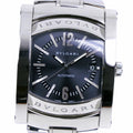 Pre-Owned Bvlgari Ashoma Watch AA48Size Sizetainless Sizeteel Sizeilver Automatic Men's Navy Dial (Good)