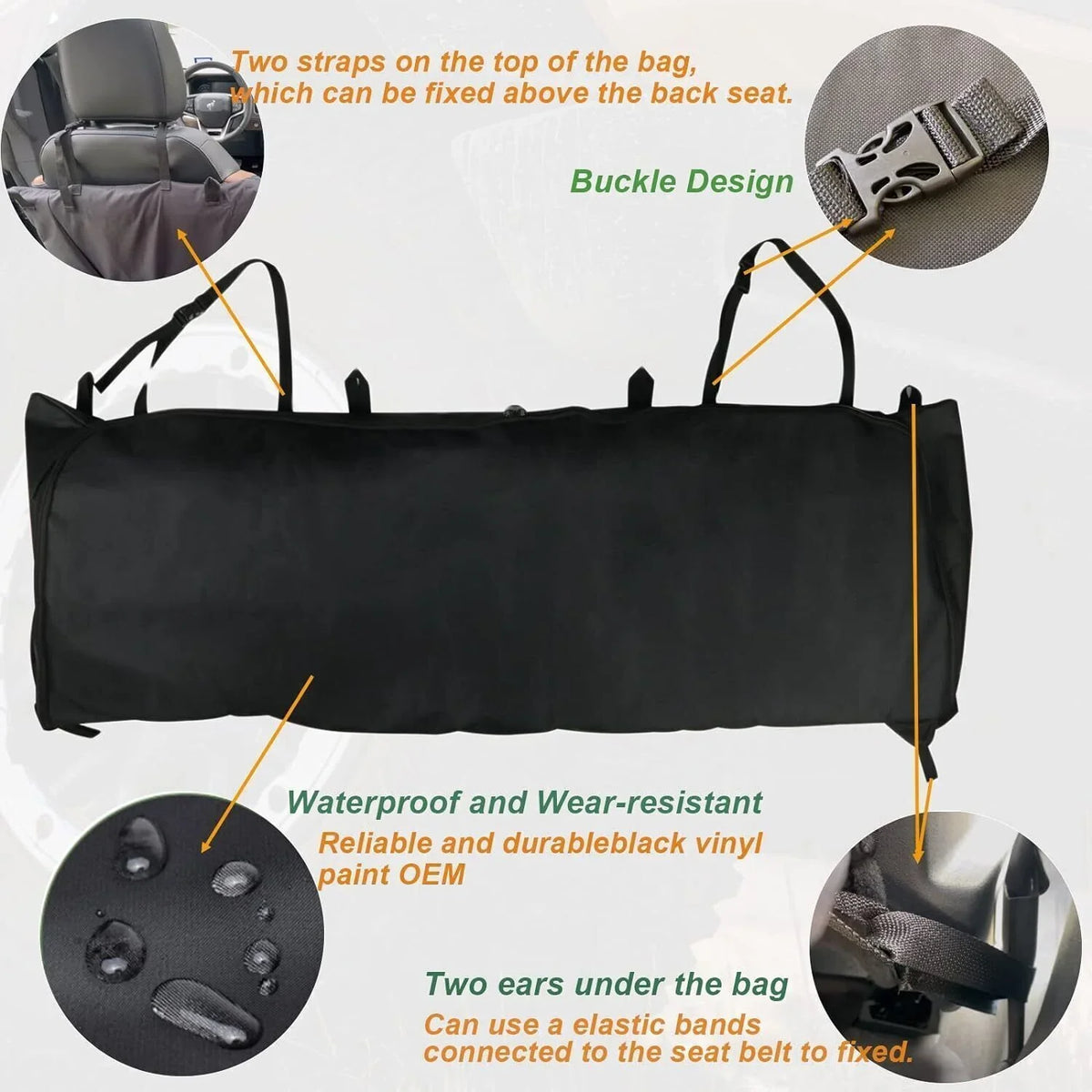 Sizeoft Top Window Sizetorage Bag for 2021 2022 Ford Bronco Accessories 600D Organizer