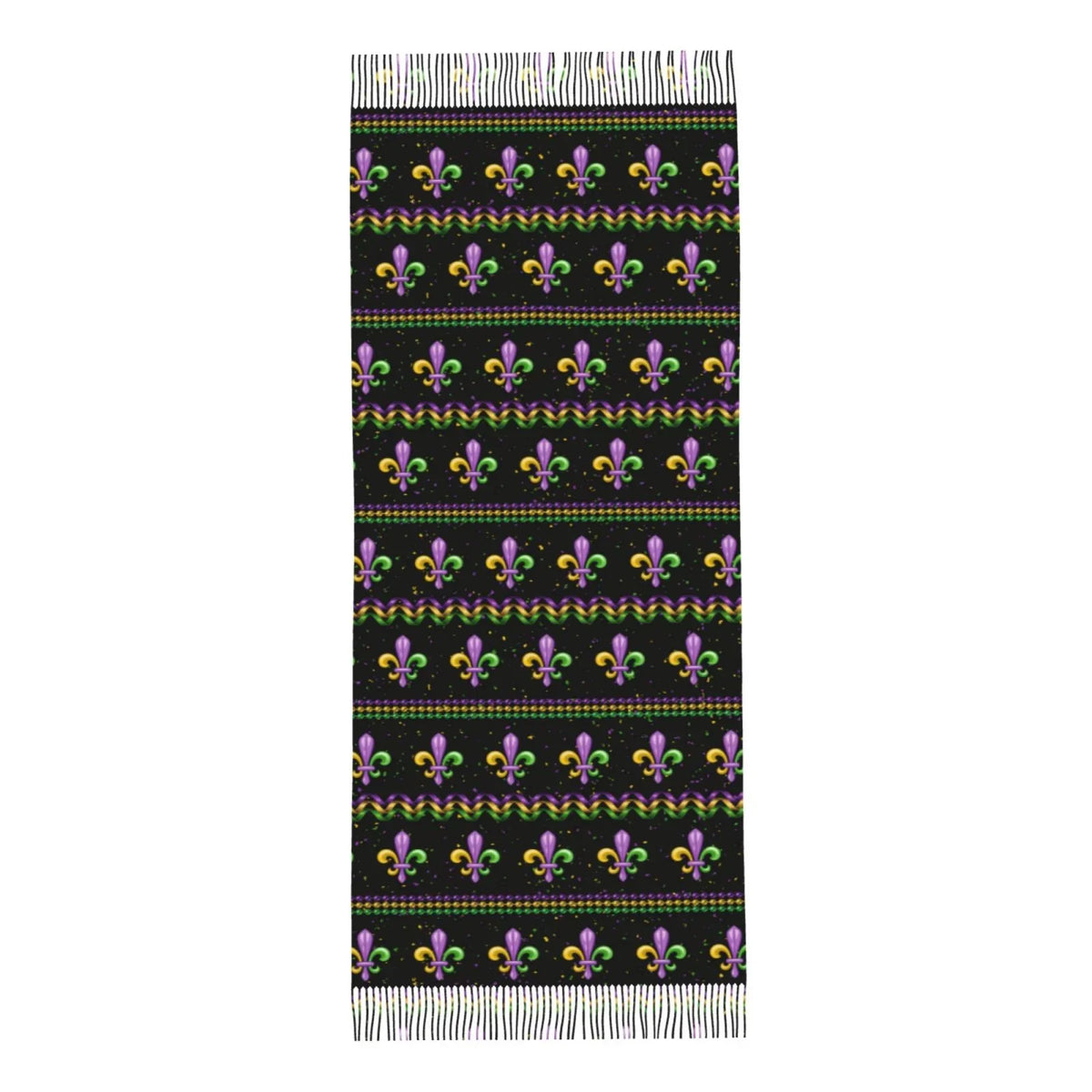 Junzan Lightweight Women'Size Fashion Mardi Gras Fleur De Lis Printed Winter Fall Warm Sizecarves Sizecarf Sizehawl