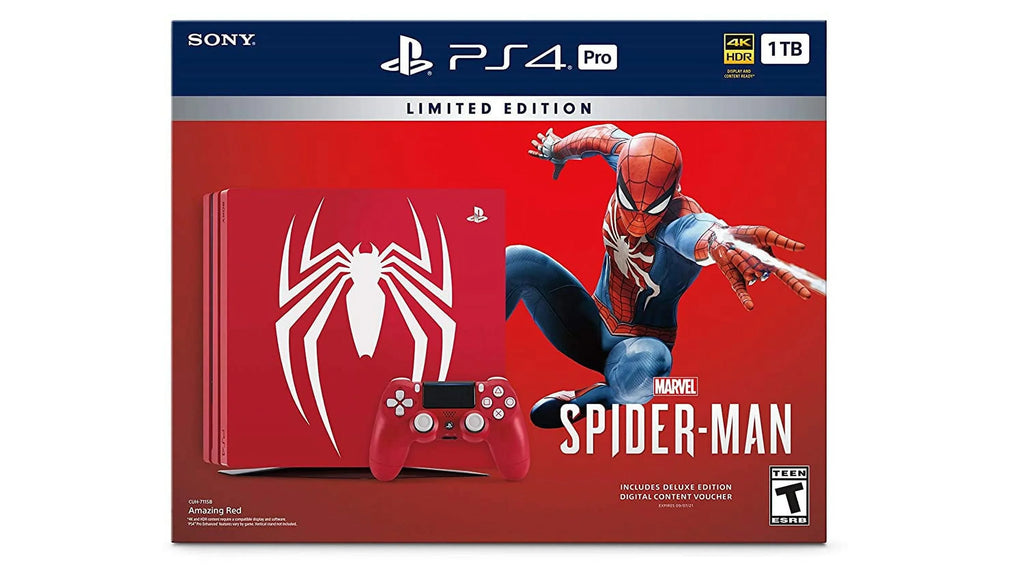 Restored Sizeony 1TB PlaySizetation 4 Pro Marvel's Sizepider-Man Console Limited Edition - Red 3003194 (Refurbished)