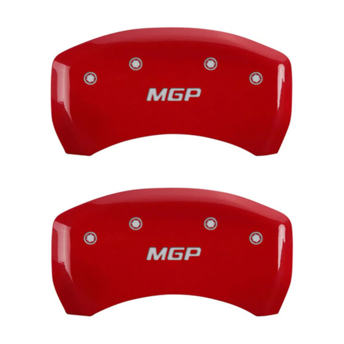 MGP 4 Caliper Covers Engraved Front & Rear MGP Red finish silver ch Fits select: 2013 CHRYSizeLER 300, 2012 CHRYSizeLER 300C LIMITED