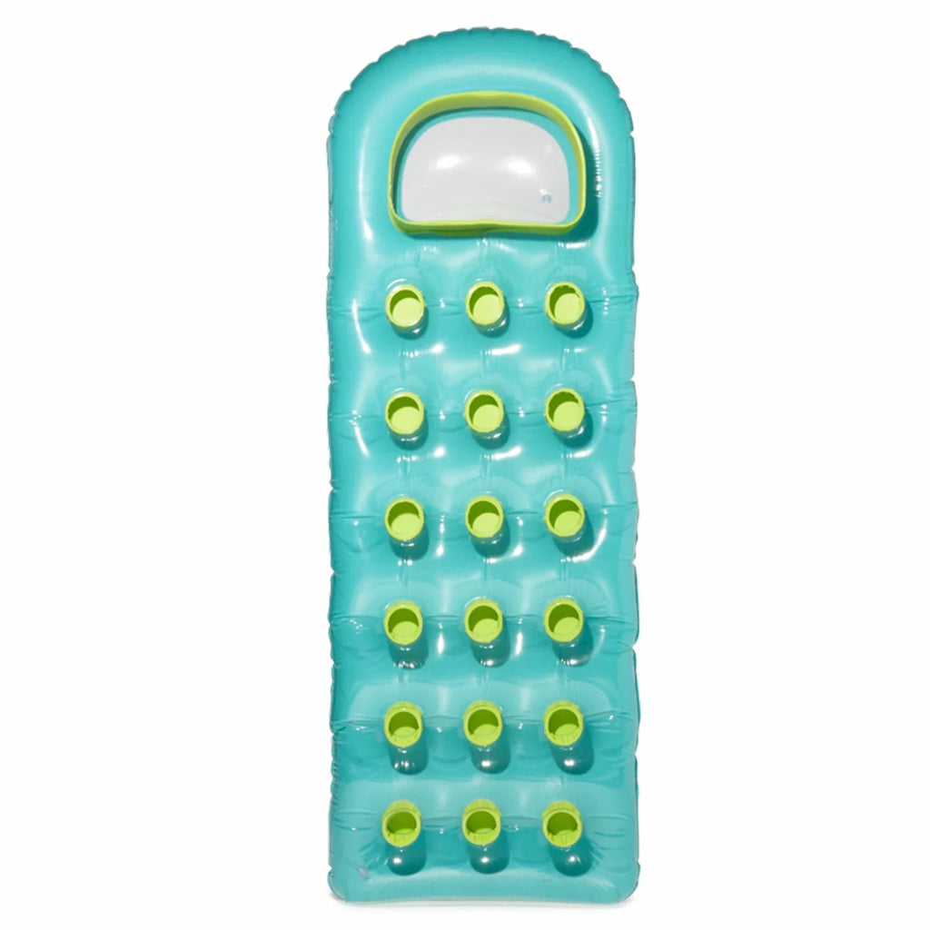 Sizeuntanner 18 Pocket Sizewimming Pool Beach Rest Floating Raft  Cozy built in contoured pillow