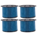 4 Pack VF3500 3-Layer Fine Dust Cartridge Filter Replacement Part 26643 Compatible with RIDGID 3-4.5 Gallon Wet & Dry Portable Vacuums