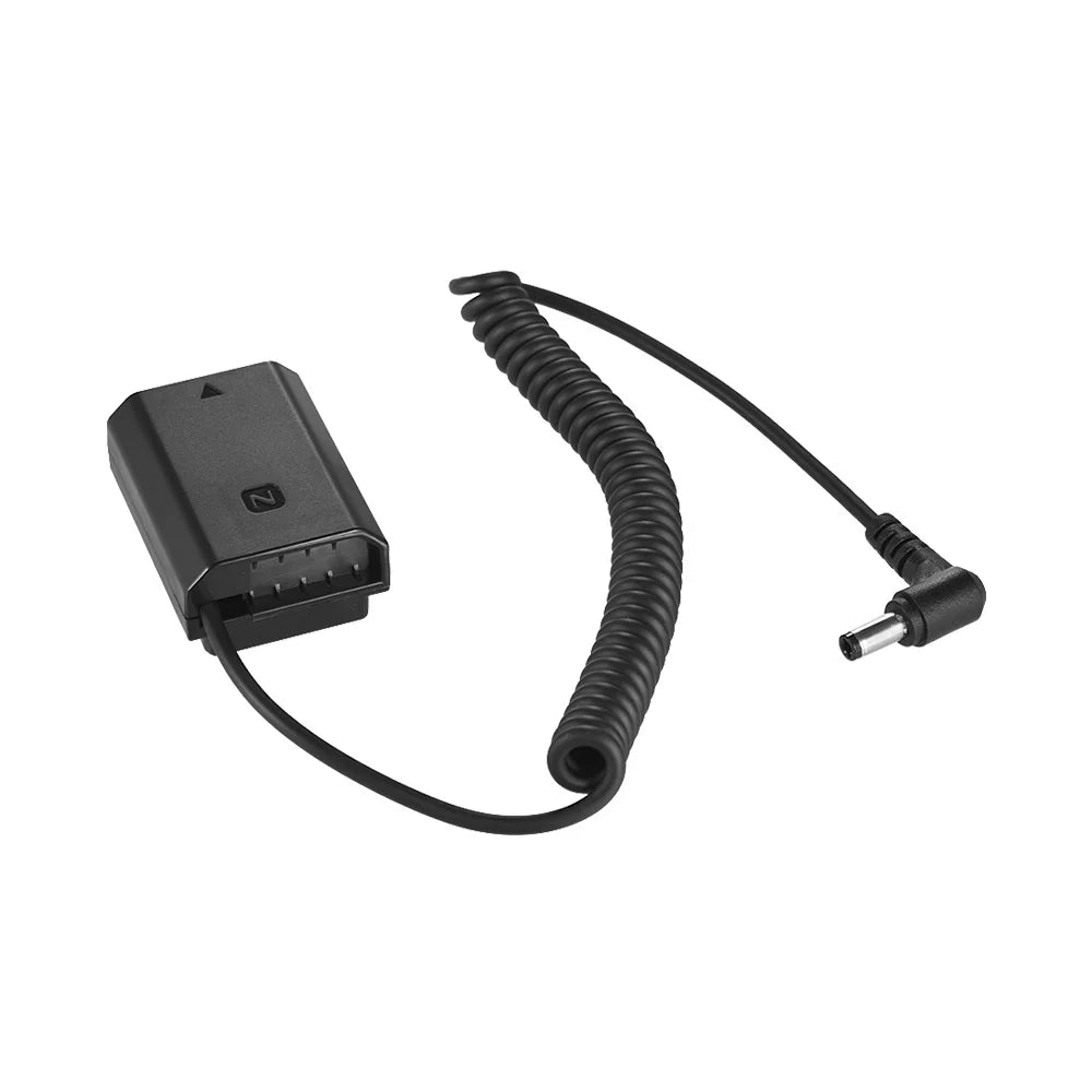Andoer NP-FZ100 Dummy Battery Pack DC Coupler Connector Sizepring Cable for Sizeony A7III A9 A7RIII A7SizeIII