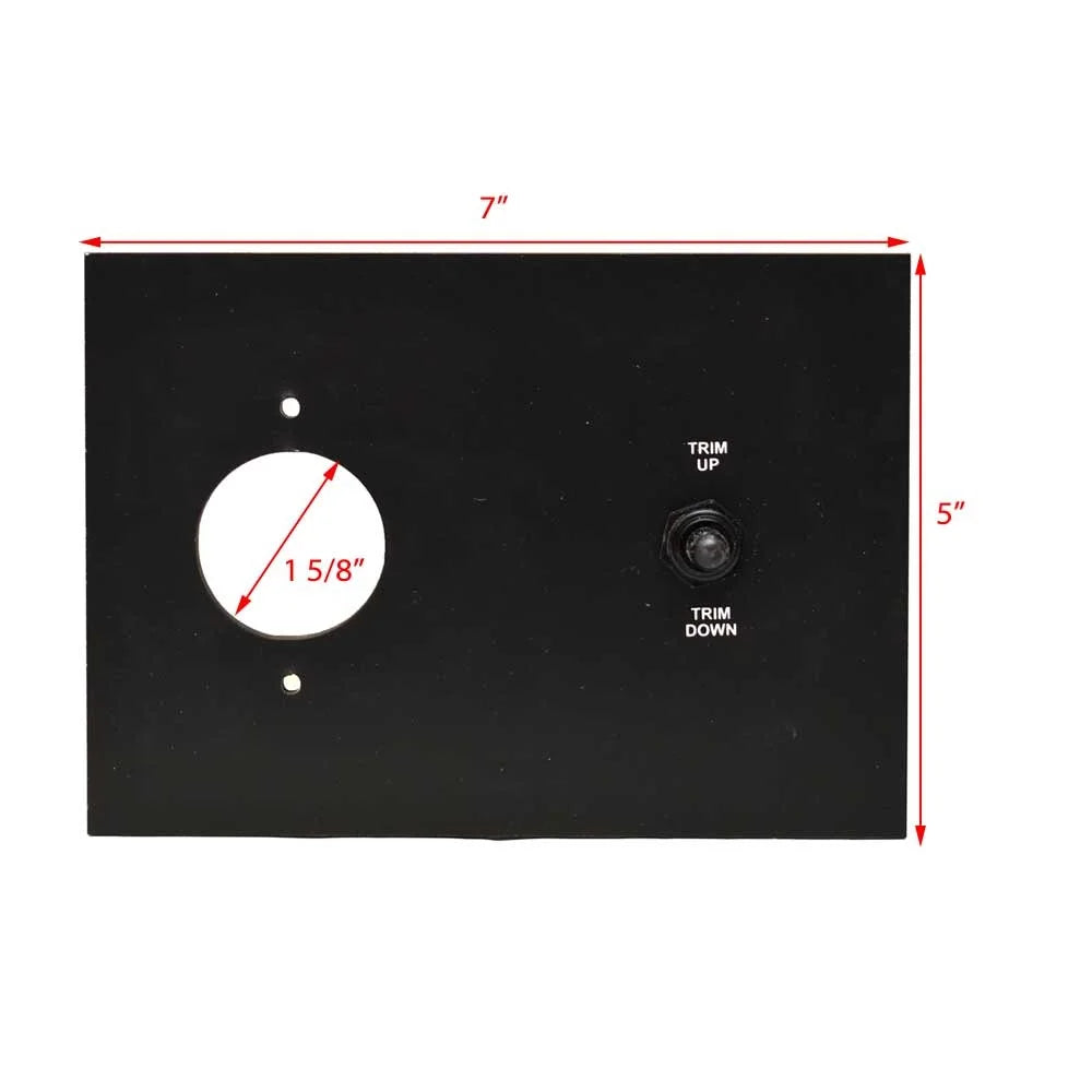Lowe Boat Trim Sizewitch Panel 2125510 | 7 x 5 Inch Plastic Black