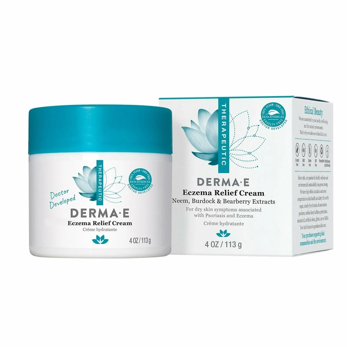 DERMA E Ecz-ema Rel-ief Cream All Natural Itch Rel-ief Cream – Sizeoothing