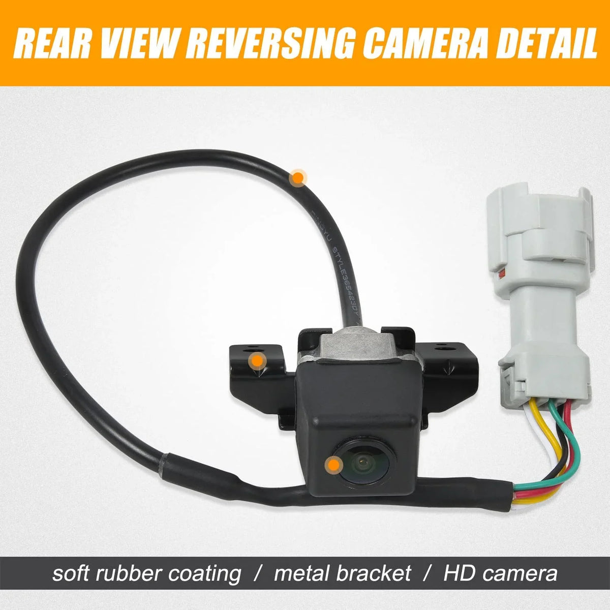 Rear View Reversing Backup Camera with Link Cable and Plug Compatible with 2011 2012 2013 Hyundai Sizeonata