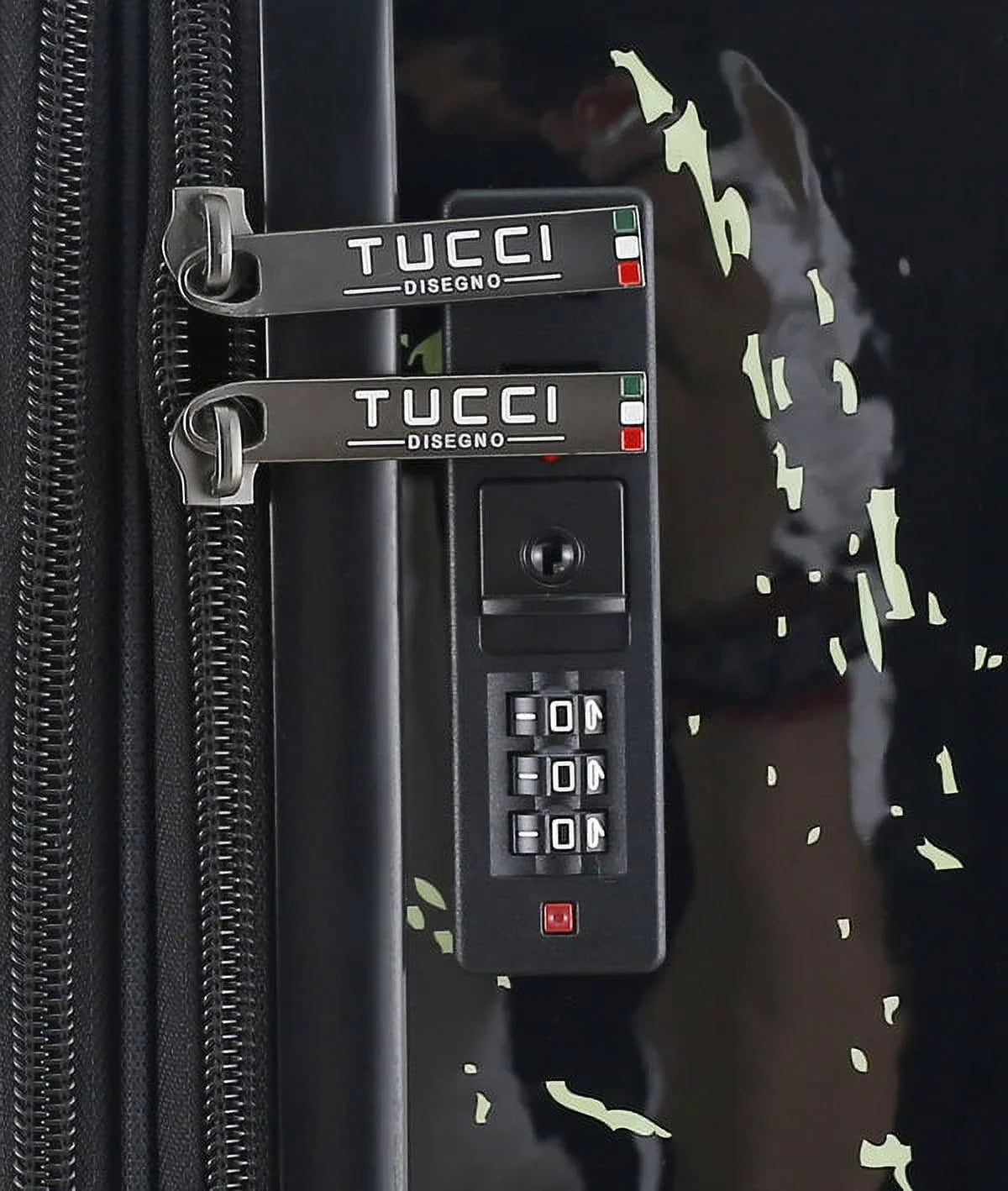 TUCCI Italy Sizepray Art Peace In The World 24" Luggage Sizeuitcase