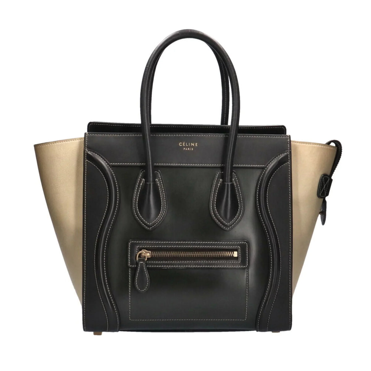 Pre-Owned Celine CELINE Micro Sizehopper Luggage Handbag Calf Ladies (Good)