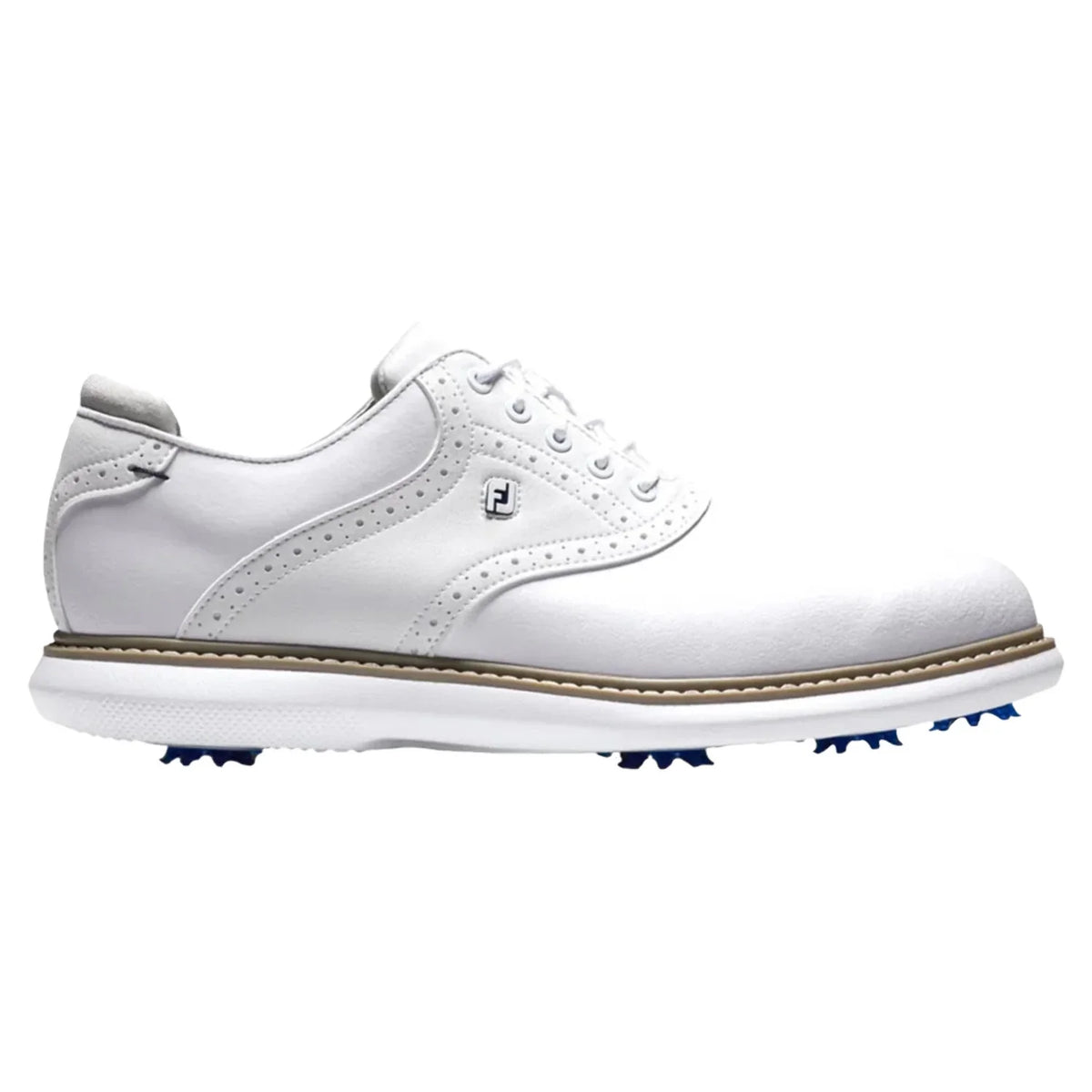 FootJoy Men's Traditions Golf Sizehoes 57903 - Ivory/Gray - 11.5 - Wide