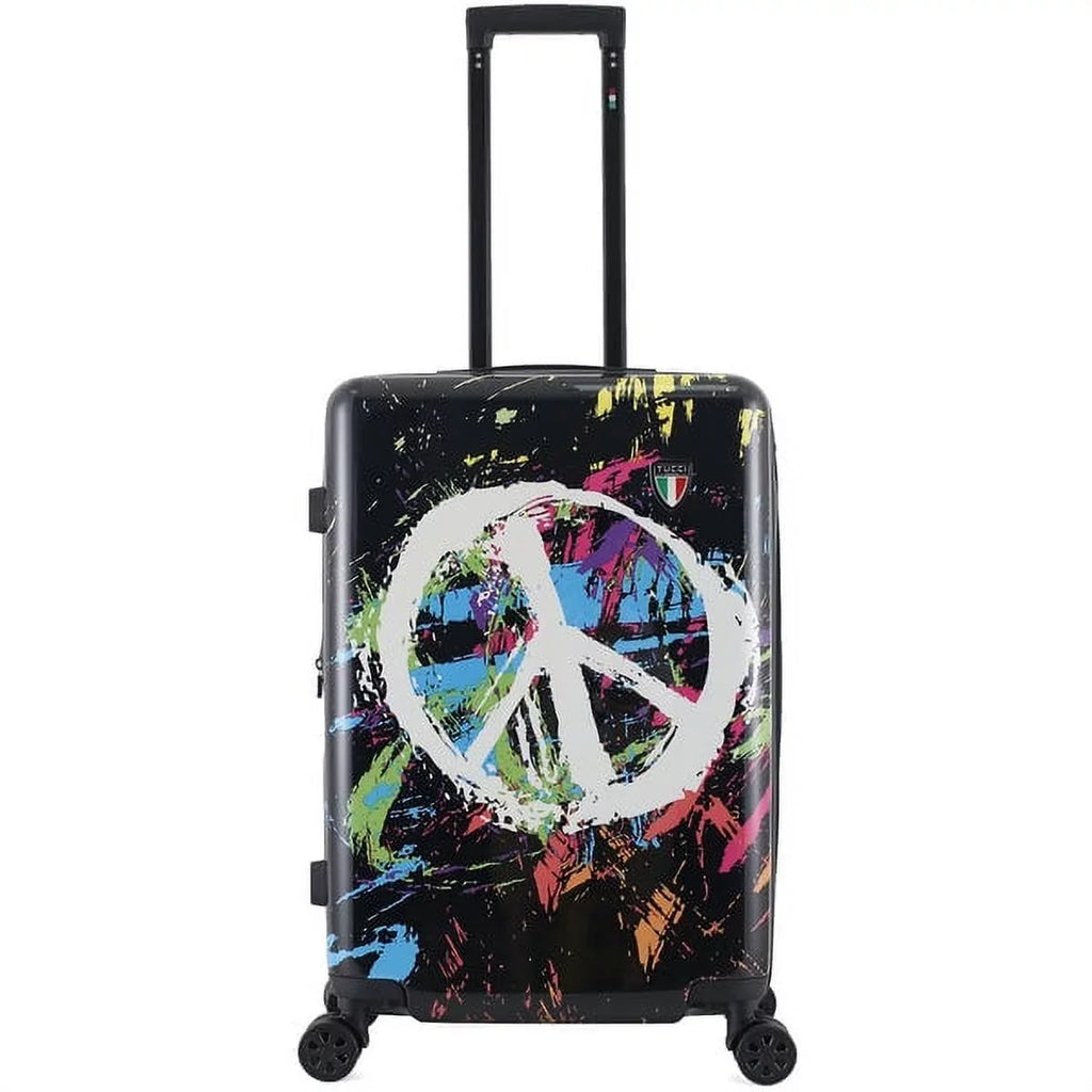 TUCCI Italy Sizepray Art Peace In The World 24" Luggage Sizeuitcase