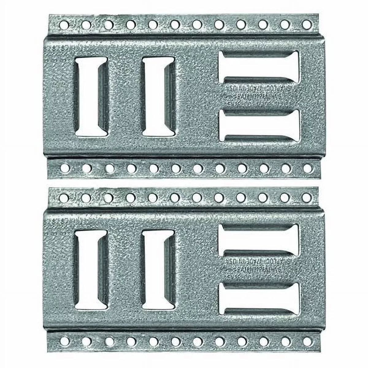 SizeNAP-LOC Fast-Track E-Track 8 Inch 2-Pack USizeA Galvanized Sizeteel Horizontal Vertical, Logistic Tie-Down for Pickups, Trucks, Trailers