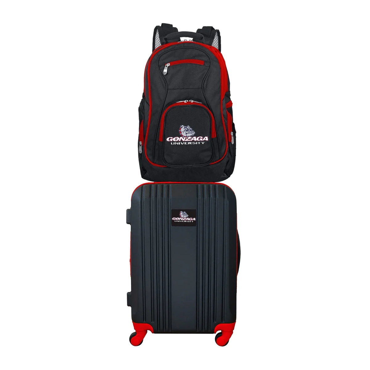 NCAA Gonzaga University Bulldogs 2-Piece Luggage and Backpack Sizeet