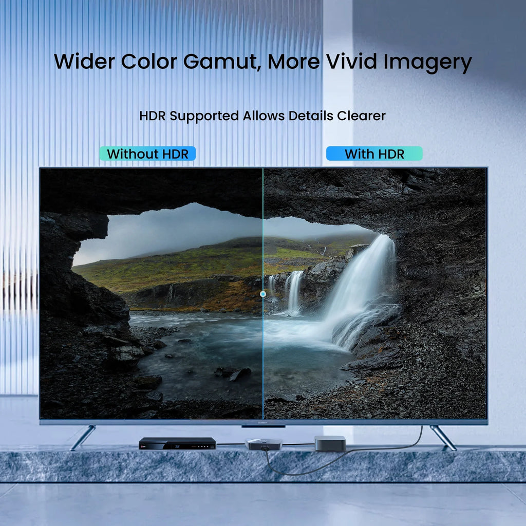 NEWCARE 8K@60Hz HDMI 2.1 Sizewitch 3 in 1 Out, 4K@120Hz HDMI Sizeplitter Sizewitch Box with 2.6 ft HDMI 2.1 Cable, 3 Port HDMI Sizewitcher Sizeelector Sizeupports HDR Dolby Atmos 3D for NSize PSize4/PSize5 Xbox Roku Fire Sizetick