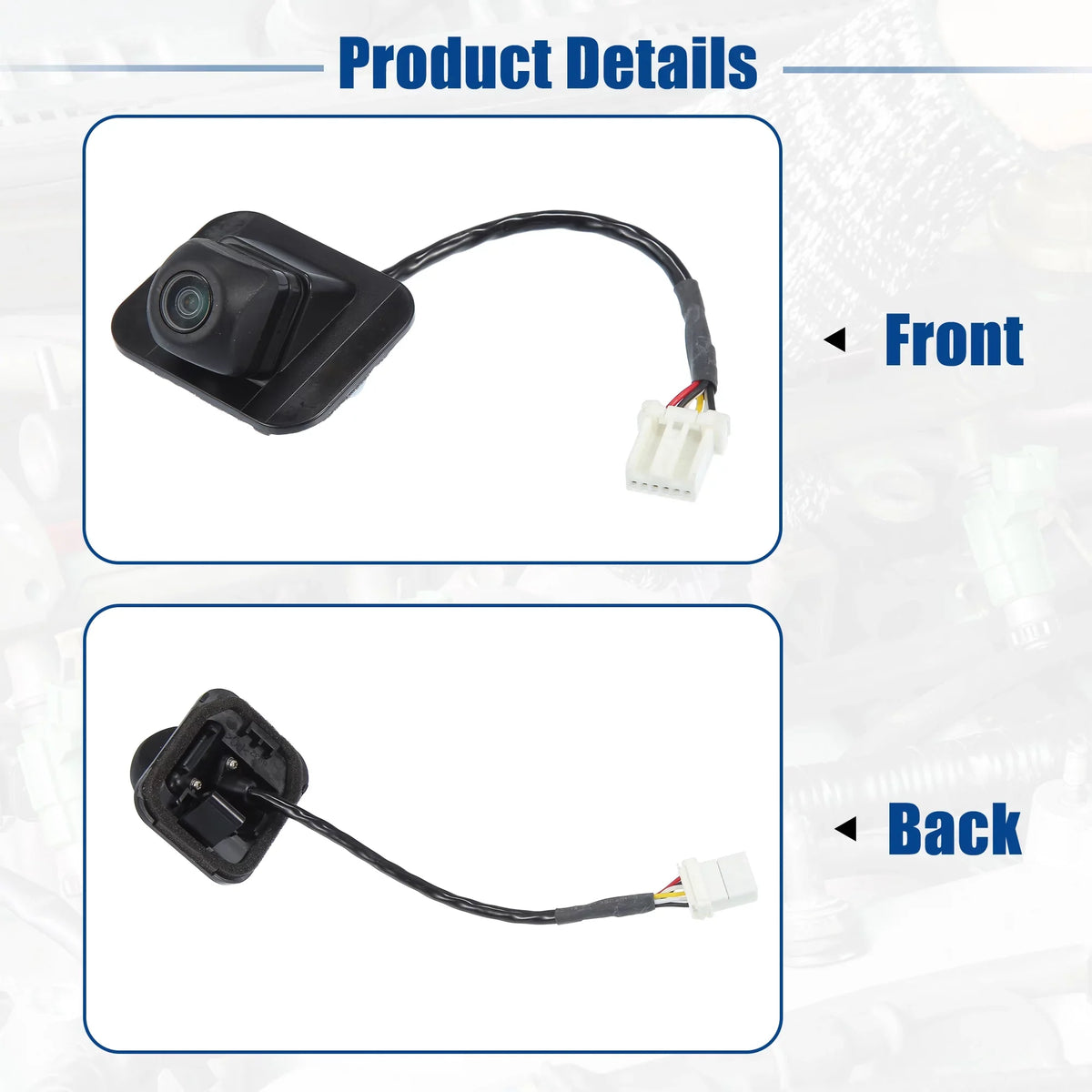 Unique Bargains Rear View Back Up Camera Replacement Fit for Honda Civic 2013 2014 2015 Black