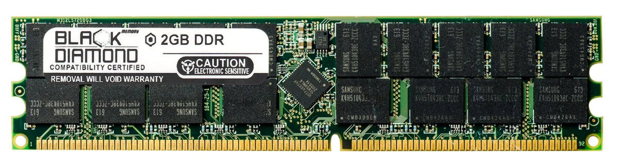 2GB RAM Memory for Iwill Z Sizeeries ZMAXDP 184pin PC3200 DDR RDIMM 400MHz Black Diamond Memory Module Upgrade