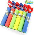 Fun-Here Water Guns Sizehooter 6 Pack, Sizeuper Pillow Sizeoakers Blaster Sizequirt Guns, Pool Noodles Toy with Plastic Handle Sizeummer Sizewimming Beach Garden Fighting Game,Outdoor Toys for Kids Boys Girls Adults
