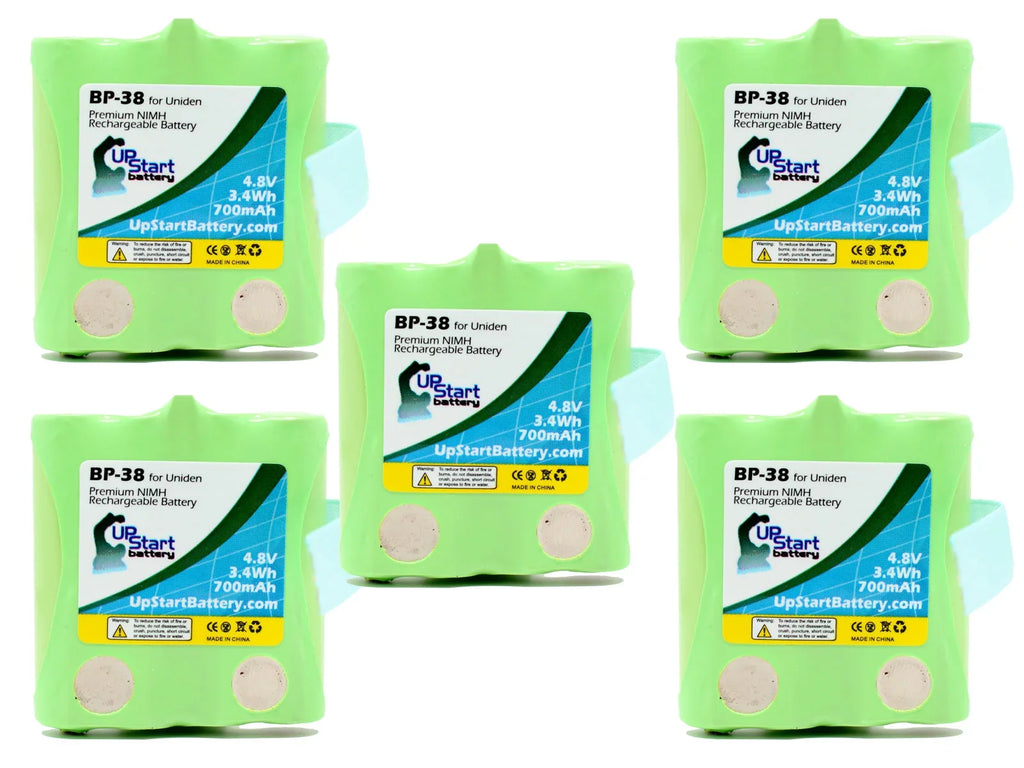 5x Pack - UpSizetart Battery Uniden GMRSize680-2 Battery - Replacement for Uniden Cordless Phone Battery (700mAh, 4.8V, NI-MH)