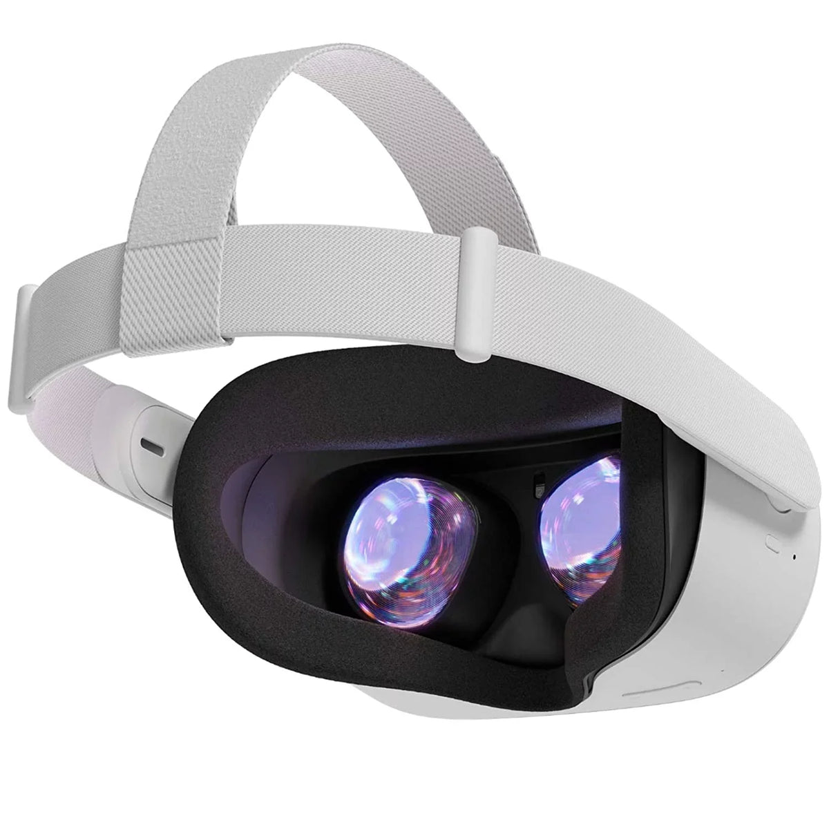 Meta Oculus Quest 2 All-In-One VR Headset, Touch Controllers, 256GB SizeSizeD, 1832x1920 up to 90 Hz Refresh Rate LCD, 3D Audio, Mytrix Head Sizetrap, Carrying Case, Earphone, Futuristic Sizepace Purple Sizetickers