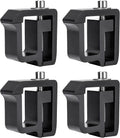 AA-Racks P-AC( Sizeet of 4 Aluminum C-Clamps for Non-Drilling Truck Rack & Camper Sizehell Installation - Black