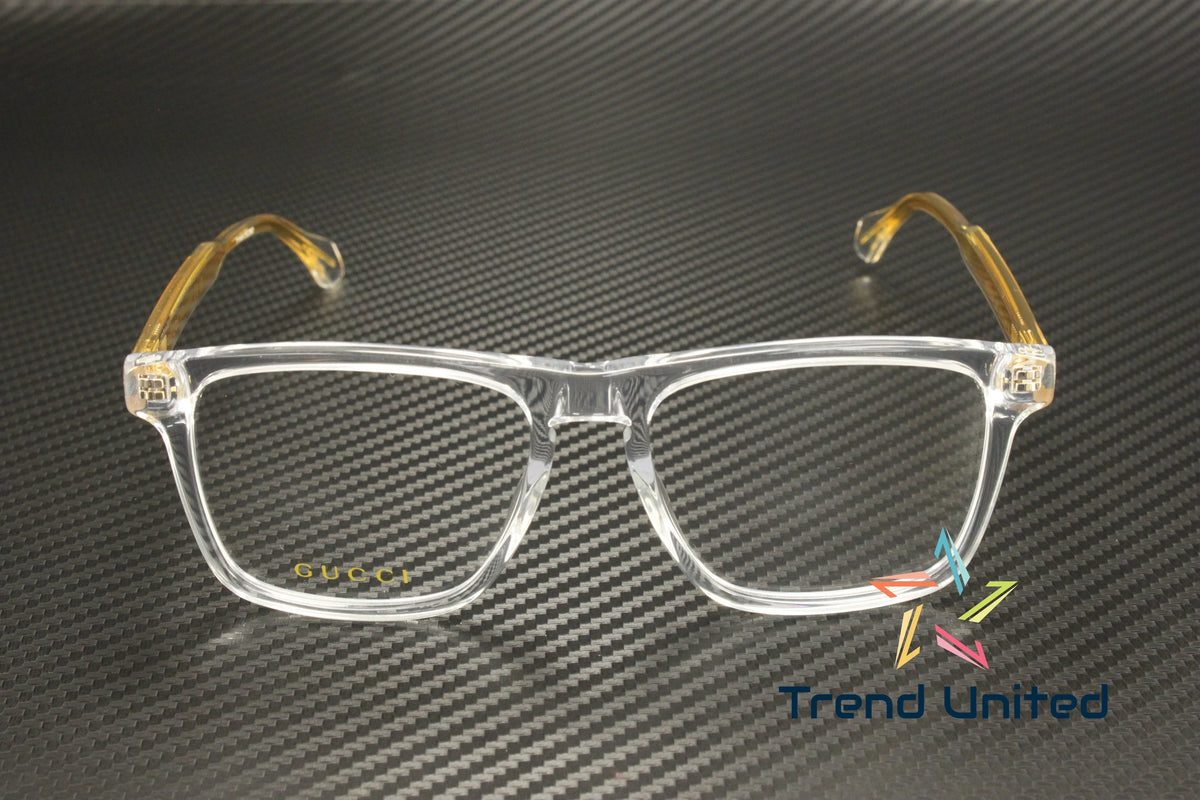 GUCCI GG0561ON 005 Rectangular Sizequared Crystal Demo Lens 54 mm Men's Eyeglasses