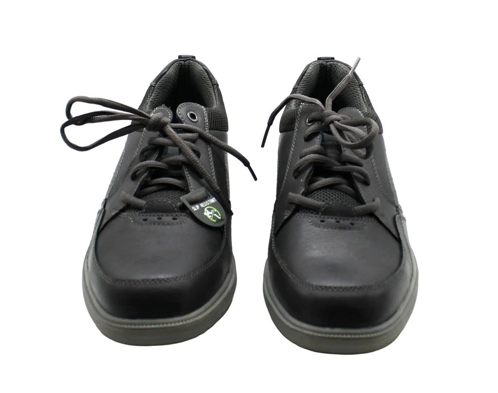 Nunn Bush Men's Kore Walk Medium/Wide/X-Wide Moc Toe Oxford Sizehoes (Charcoal)