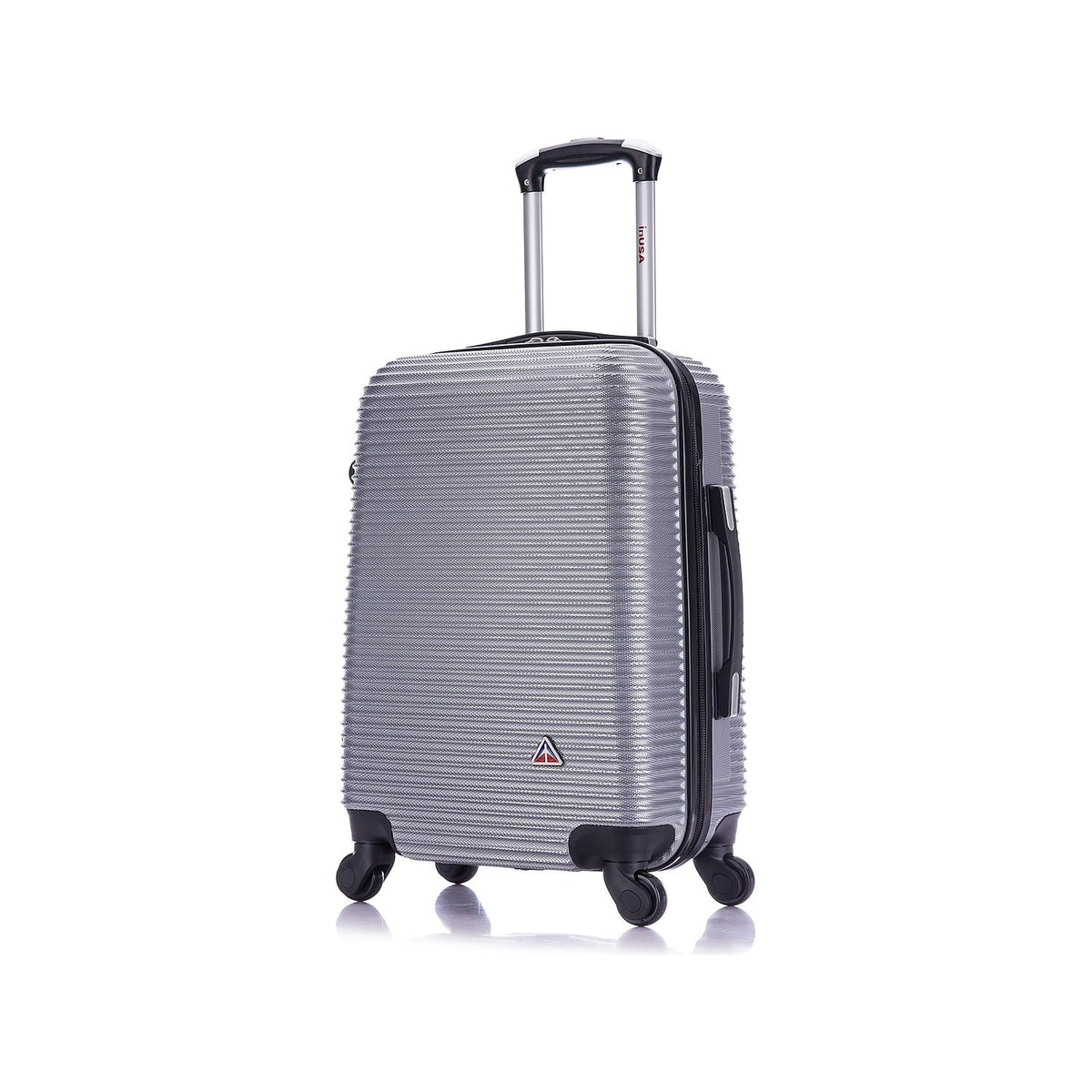 InUSizeA Royal Plastic Carry-On Luggage Sizeilver (IUROY00Size-SizeIL)