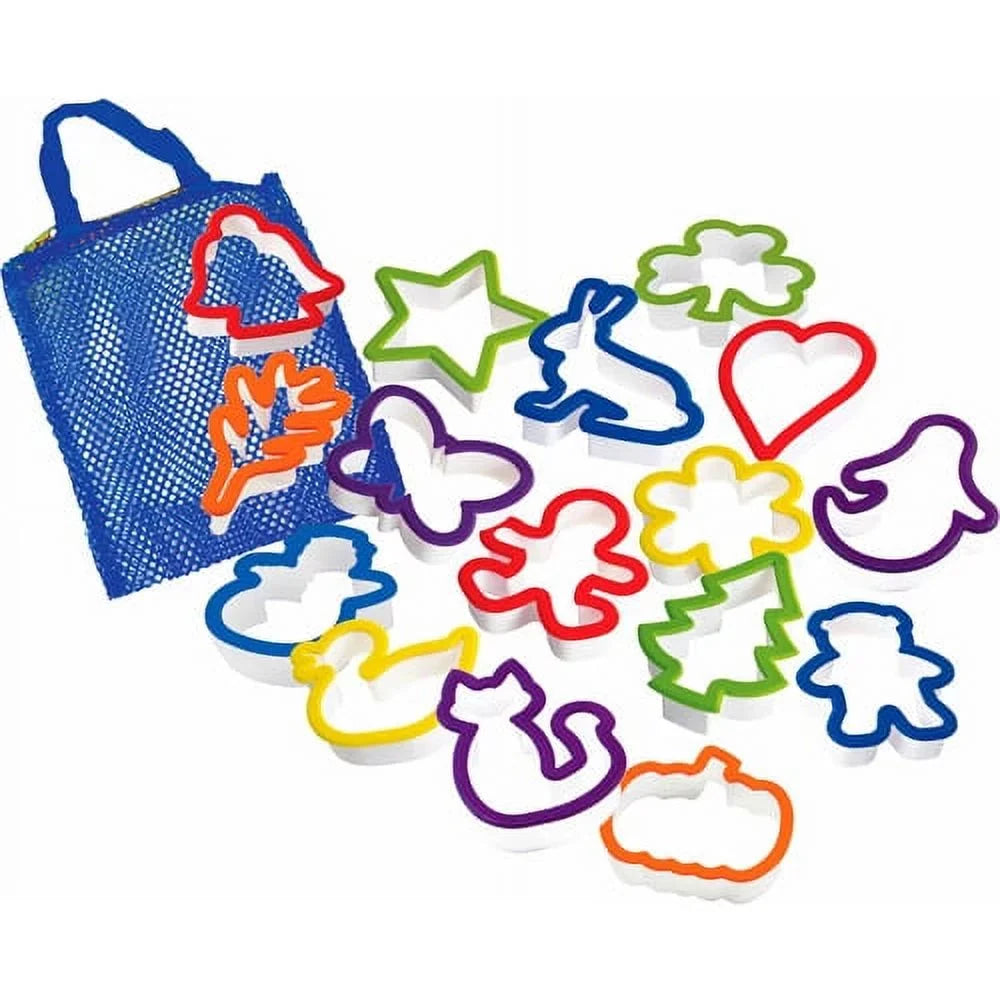 Curious Chef 16-Piece Cookie Cutter Kit Play Sizeet