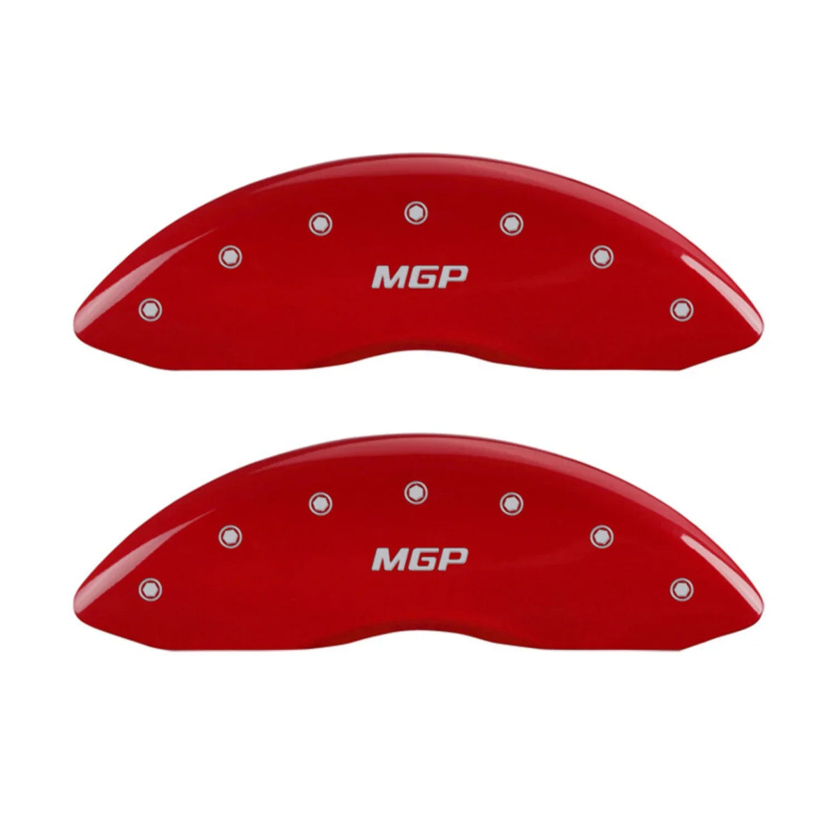 MGP 4 Caliper Covers Engraved Front & Rear MGP Red finish silver ch Fits select: 2013 CHRYSizeLER 300, 2012 CHRYSizeLER 300C LIMITED