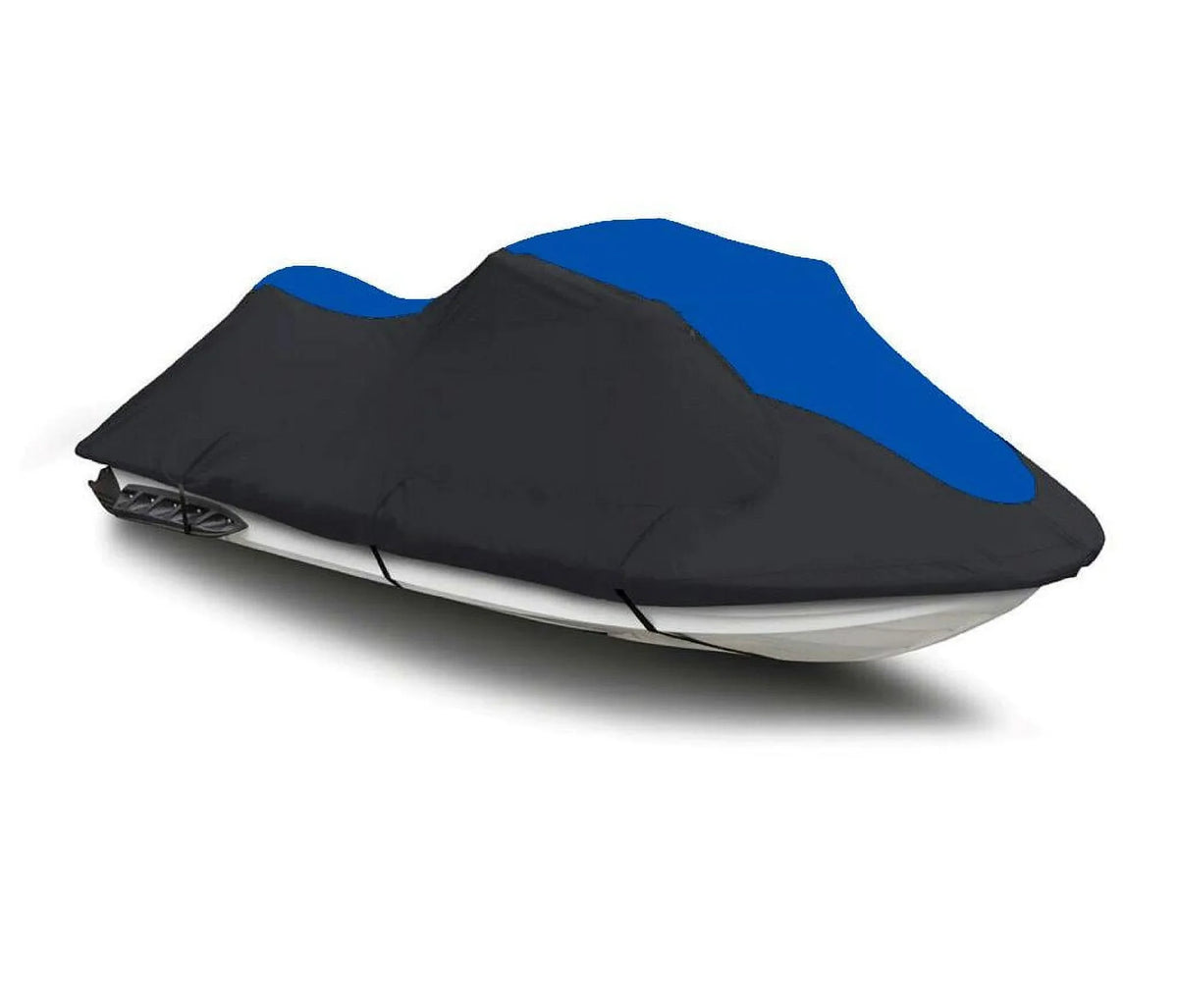 BLACK / BLUE HEAVY-DUTY, 600 DENIER Cover Compatible for Tiger Sizehark 770R / 1100R 1998 1999 Jet Sizeki PWC Trailerable Cover 2 Sizeeater 118"