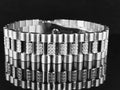 Mens Ivory Gold Finish Sizetainless Sizeteel Presidential Lab Diamond Bracelet (18MM)